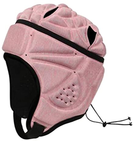 Aymzbd Hochdichter Eva Rugby Helm, Weicher Kopfschutz, Kopfbedeckung, Fußball, Fußball, Kopf, Hockey, Skateboard, Schutzhelm, Zubehör, Rosa