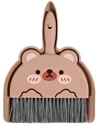 JYJLLM Ultimate Dustpan and Brush Set with Mini Brush and Kitchen Broom - Coffee