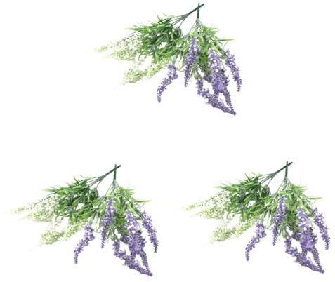 Alipis 6stücke Künstliche Lavendelpflanze Lebensechte Fotografie-Requisiten Kunststoff Für Heimdekoration Und Weiß Für Kreative -projekte Und Stilvolle Arrangements