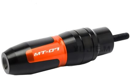 Sturzpads Rahmenschutz Fallschutz Für Yamaha MT-07 MT07 MT 07 2014 2015 2016 2017 2018 Motorrad CNC Rahmen Crash Pads Auspuff Sliders Crash Protector Mit Logo(Orange)