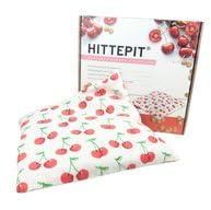 Hittepit Quadratisch Rote Kirschen - Kirschkernkissen - Lochsack Mikrowelle - 27cm x 27cm