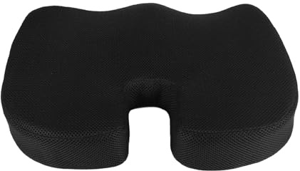 Kueohse CojíN OrtopéDico para Asiento de Almohada, CojíN de Espuma ViscoeláStica Antideslizante para el Coxis para el Dolor de la - Silla de Oficina Asiento de Coche