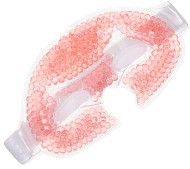 Homoyoyo Ice Gel Eye Sleeping Mask for Dry Eyes – Cooling Face Mask with Elastic Strap for Cold Or Hot Therapy Soothing Facial Coverage from Forehead to Chin