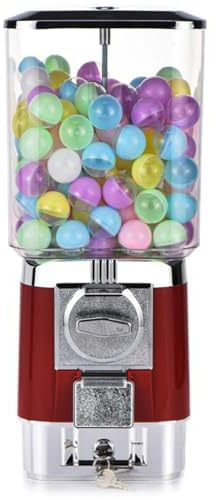 Gumball Machine para niños, máquinas expendedoras de dulces con 200 bolas vacías y 100 tokens de acero inoxidable, máquina de chicle operada por monedas para tiendas de juegos red