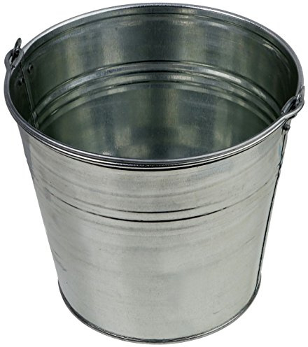 Zinkeimer Blecheimer verzinkt 10 Liter Wassereimer Metalleimer Eimer Dekoeimer (10 Liter)