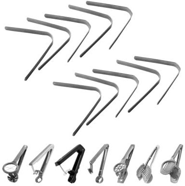 Westmark Winkelfedern, 10 Stück, Rostfreier Edelstahl, Silber, 00105050