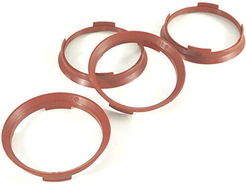 4x Zentrierringe 70,4 x 66,1/70 4 auf 66 1 Rot kompatibel mit Rondell Infiniti Nissan Renault