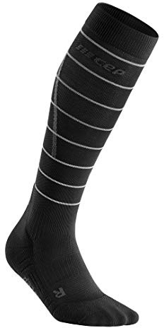 CEP Herren Reflective Socks Men Laufbekleidung Kompressions-Socken Black - Schwarz Iv
