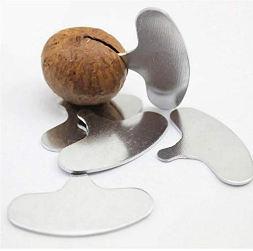 Lankater 5pcs Nut Splitter Nuez Abridor, Acero Inoxidable Mini Cascanueces De La Nuez De Macadamia Abridor Acampa Portable Accesorios De Cocina