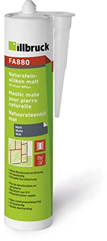 illbruck FA880 Naturstein Silikon Marmorsilikon matte Oberfläche 310ml Kartusche (hellgrau)