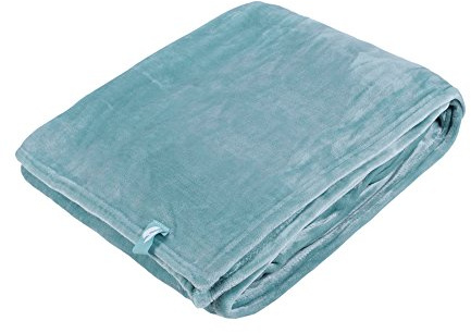 HEAT HOLDERS - Extra Soft Winter Warm 1.7 TOG Large Luxury Thermal Fleece Throw Blanket - 180 x 200 cm (One Size, Duck Egg)