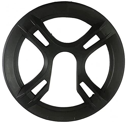 Wudaizhi Chain Guard Ring, Chain Guard Washer for Mountain Bike 42t 44t Crankset Cover Plastic Black with Screws