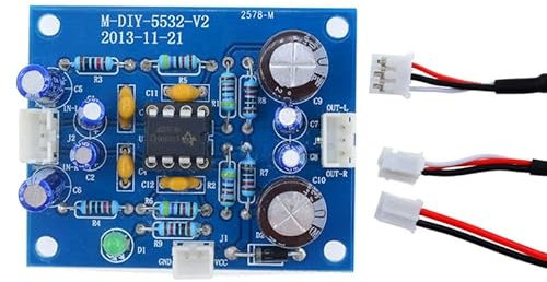 JINGERL HiFi Speaker Preamplifier NE5532 OP-AMP Board Audio Amplifier Module Control Board Circuit Tone Plate 12-35V
