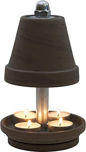 HP TLL Serie NTS · Größe und Farbe wählbar Teelichtlampe Teelichtofen (L, Basalt/Schwarz/Black)