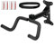Mimoke Soporte de pared para bicicleta, ángulo y distancia de pared ajustables, plegable, para bicicleta de montaña, de carreras o garaje, 34cm*26cm, Negro