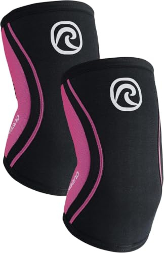 Rehband Ellenbogenbandage aus 5mm SBR/Neopren, Ellenbogen Sleeve für Kraftsport, anatomisches Design, rutschfest & enganliegend für Damen & Herren