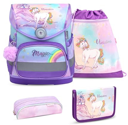 Belmil 405-41 Schulranzen Set (Rainbow Unicorn Magic 2)