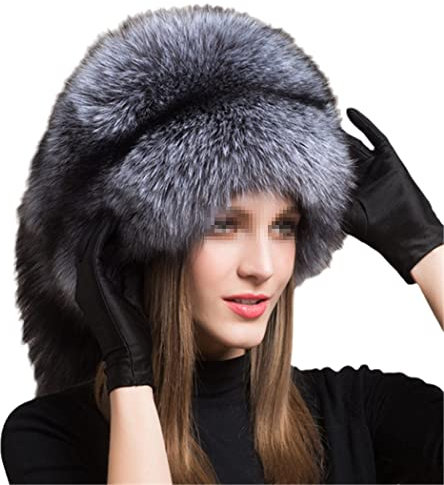 keusyoi Winter-Damen-Ski-Kappe, Mode, Fellmütze, russisch, warm, für den Außenbereich