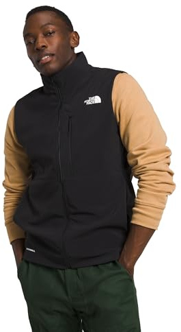 The North Face Men�s Apex Bionic 3 Windproof Vest | Water & Wind Resistant Softshell with Zippered Chest & Hand Pockets, Adjustable Hem, TNF Black-NPF, X-Large