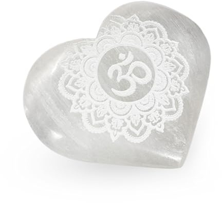 NKlaus Selenita selenita corazón peso: 140 g; 6 x 7,5 cm; 6 x 7,5 cm; 140 g, 1 pieza | Hecho a mano; para meditación; para reiki; para chakras; corazón; B0DK7H29YH; placa de carga de selenita; piedra de selenita