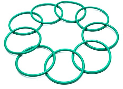 Fluorkautschuk-O-Ringe, 69mm AD, 61mm ID, 4mm Breite, Grün 5 Stück