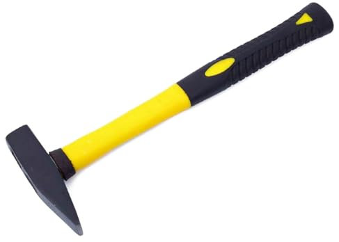 Tradineur - Martillo de carpintero de 300 G - Fabricado en acero - Mango ergonómico - Longitud de 30 cm - Modelo aleatorio