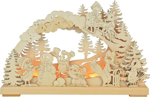 Ratags 3D-LED-Schwibbogen klein, Pitti und Seine Freunde