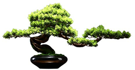 Künstliche Pflanze, Kunstpflanzen, Bonsai-Kiefer, künstliche Pflanze, Blumen, Topfornamente für Zuhause, Zimmer, Garten, Dekoration, künstliche Zimmerpflanzen