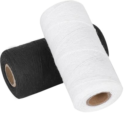 KIMISS 2er-Pack Stickmaschinengarn, Baumwoll-Kettgarn Zum Weben, 8/4-Kettwebstuhlgarn, Ideal für Teppichreparatur und Weberei, 250 Meter Pro Stück