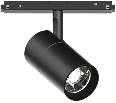 IDEAL LUX Sistema luce binario EGO TRACK SINGLE 19W 4000K DALI BK, Sistema a rotaia, Illuminazione modulare, Dispositivo su binario, 23x7h19 cm, Nero