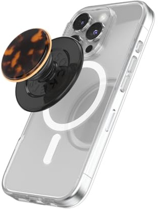 PopSockets Phone Grip for MagSafe, Magnetic Holder, Phone Stand, Tortoise Shell - Tortoise | Removable, For Kindle / Android / iPhone, With Magnet, Tortoise, Shell, iPad, Removable, Popper