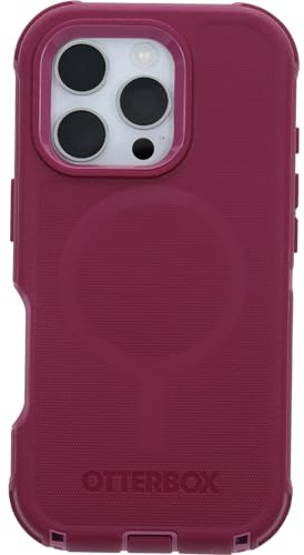 OtterBox Defender Series MagSafe Case for iPhone 16 Pro, Shockproof, Drop Proof, Ultra-Rugged, Protective Case, 7x Tested to Military Standard, Red