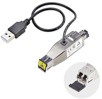 StarTech Convertitore Fibra Gigabit a RJ45 Ethernet (D01ML55U-FIBER-MEDIA) | Monomodale fino a 10km, Multimodale fino a 800m, Dongle Plug and Play