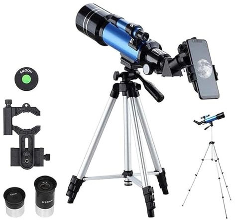 ZXLPHAZ Refraktor-Teleskop, Astronomisches Monokular-Teleskop mit Stativ, Refraktor-Spyglass-Zoom, Hochleistungs-Astronomie-Teleskop