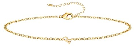RMMD Armband Damen Gold Silber - 18K Gold/Weißgold Vergoldete Initialen Armband mit Buchstaben Armbänder Personalisiert Geschenke Modeschmuck für Frauen Teenager Mädchen