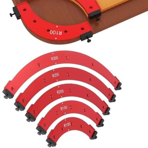 Acunny Modelli di fresatrice per jig per angoli, modello di jig per raggio,Robusti modelli di fresatrice Guida alla fresatura della lega di alluminio - Modelli di raggio per modelli di fresatura ad