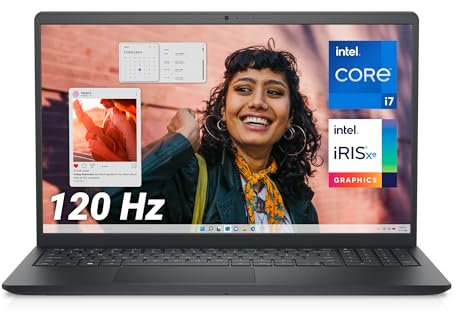 Dell Inspiron 15 (3530) Laptop – 15.6 FHD 120Hz Anti-Glare, Intel Core i7-1355U, 16GB RAM, 512GB SSD, Intel Iris Xe Graphics, Windows 11 Home, UK Keyboard Qwerty, Wi-Fi 6, HDMI – Carbon Black