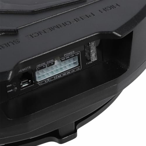CFTGIW Subwoofer Activo para Llanta de Repuesto de 12 Pulgadas, 400 W RMS, 4 Ohmios, Control Remoto, Subwoofer Premium para Llanta de Repuesto con Graves para Vehículo, 12 V Activo con