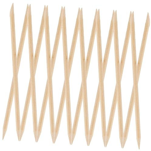 NOLITOY 200pezzi Bastoncini Legno Per Cuticole Strumenti Professionali Per Manicure e Pedicure Rimozione Della Morta e Pulizia Unghie