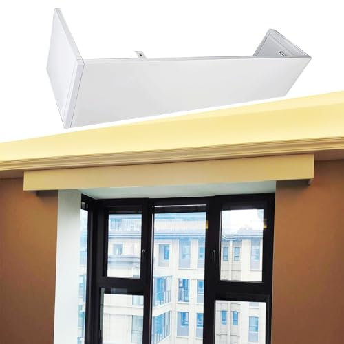 Aluminium-Vorhangkasten Für Erkerfenster, Nur Vorhangkasten Zur Deckenmontage, Dekoratives Fenstergesims Für Wohnzimmer Und Schlafzimmer, Benutzerdefinierte Größe (2,7 M 8,8