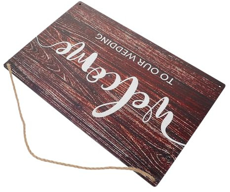 Cabilock Panneau de Bienvenue pour Mariage Signalisation de Cérémonie et Accessoire Photographique Unique pour Mariage