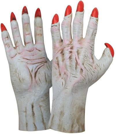 TINAYAUE Gants effrayants de loup-garou pour homme et femme, diable, démon, vampire, zombie, monstre, mains de loup, gants de loup, gants d'Halloween pour fête d'horreur, bal masqué, cosplay, Gants de