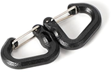 SkyPOOU Outdoor Camping Double Hook 360 Rotating Double Carabiner Portable S Chain Hook Backpacks Keychains Enduring Backpacks Keychains