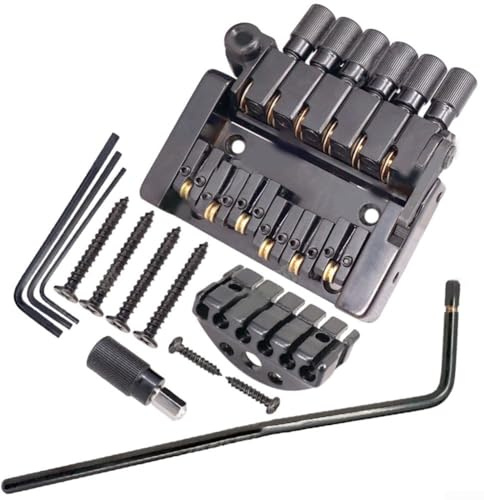 Headless Guitar Bridge Saitenhalter 6String Headless Guitar Bridge Tremolo-System mit Saitenhalter für Einzelballsaiten Ersatzwerkzeuge