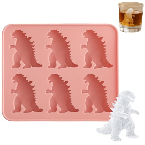 Ice Cube Tray, Silicone Novelty Ice Cubes Tray, Ice Cube Tray Shapes Monster Ice Cube Mold for Cocktail Enthusiasts and Movie Nights, Pink Themed Ice Mould for Party Drinks and Home Bars