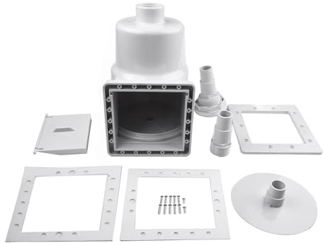 Homeponnew Sistema skimmer per piscine Hayward SP1091LX e Dyna-Skim fuori terra, struttura in ABS resistente con grande cestino per detriti, accesso superiore e anteriore, apertura a scatto Weir
