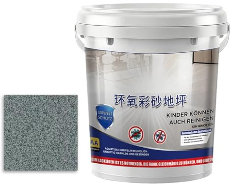 Generico Pittura per Calcestruzzo | Autolivellante ad Alto Brillante | Vernice Epossidica con Sabbia per Calcestruzzo,Per casa,