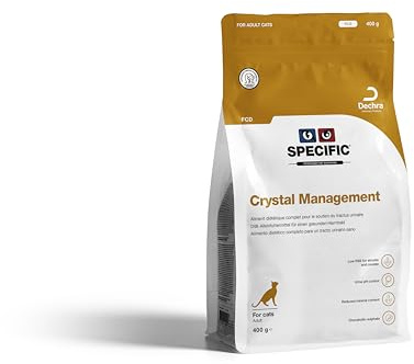 SPECIFIC® Crystal Management (FCD) 400 g - Trockenfutter für Katzen - Trägt zur Auflösung von Struvitsteinen bei & beugt Neubildung vor - Reduzierter Mineralstoffgehalt - DECHRA Veterinary Products