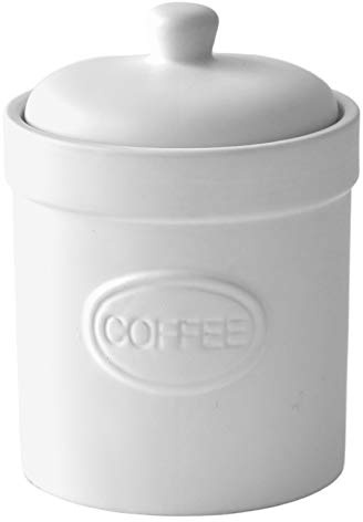BIA - Coffee Canister - Matte White - Matte Storage Jar - Stoneware Kitchen Storage - Kitchen Storage & Organisation - Available in White and Black