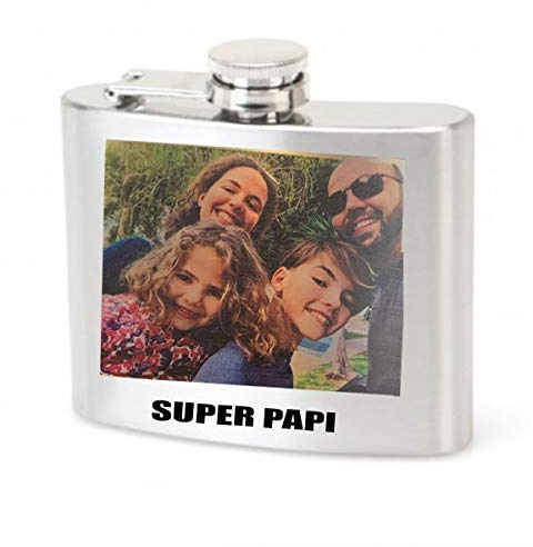 Petaca personalizada con foto o imagen. Licorera con personalizacion. Indica tu texto y foto